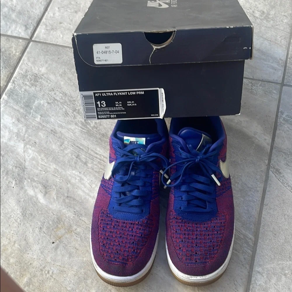 Nike Blue and Red Sneakers for Everyday Style